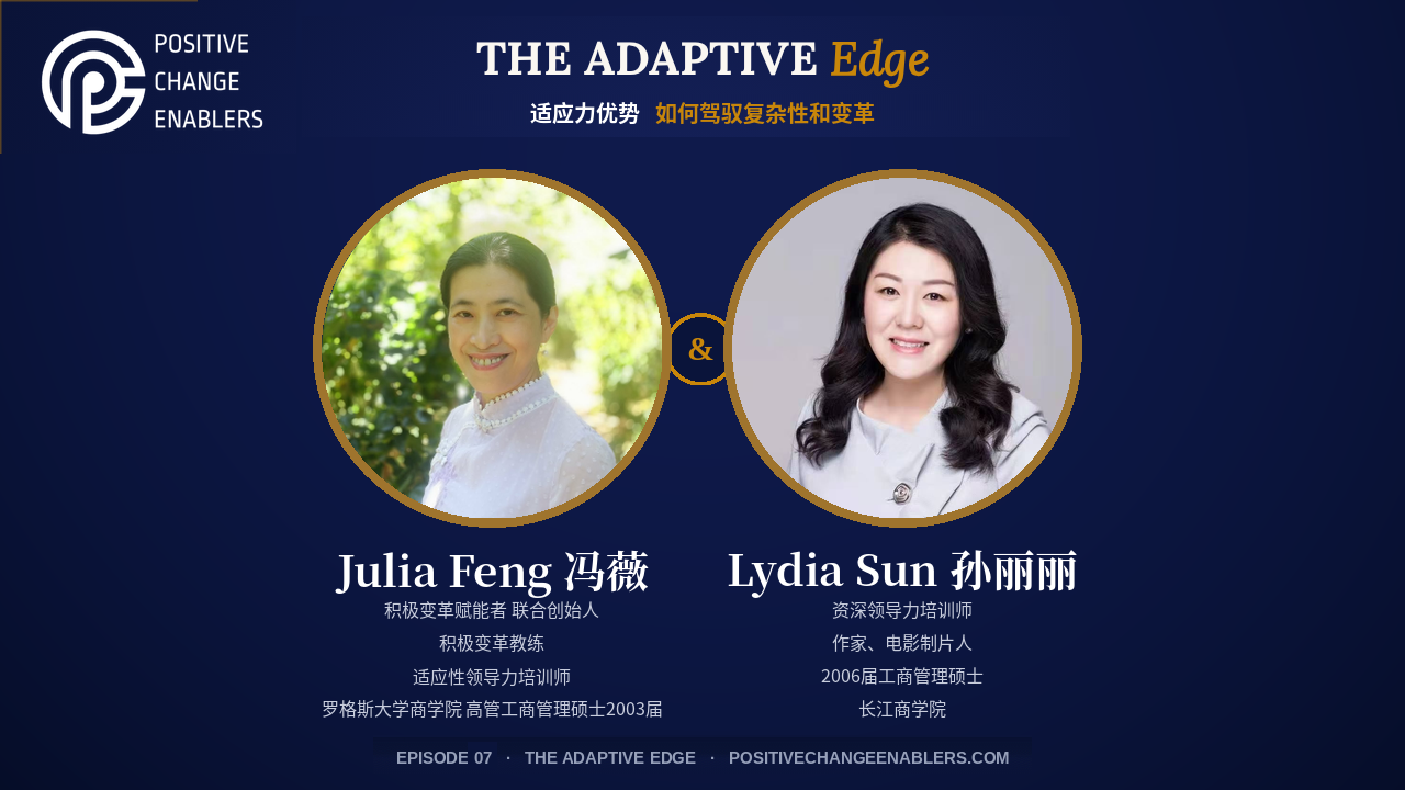 Episode 07 Chinese version: 从企业培训到电影制作，没有什么可失去的, with 孙丽丽 Lydia Sun